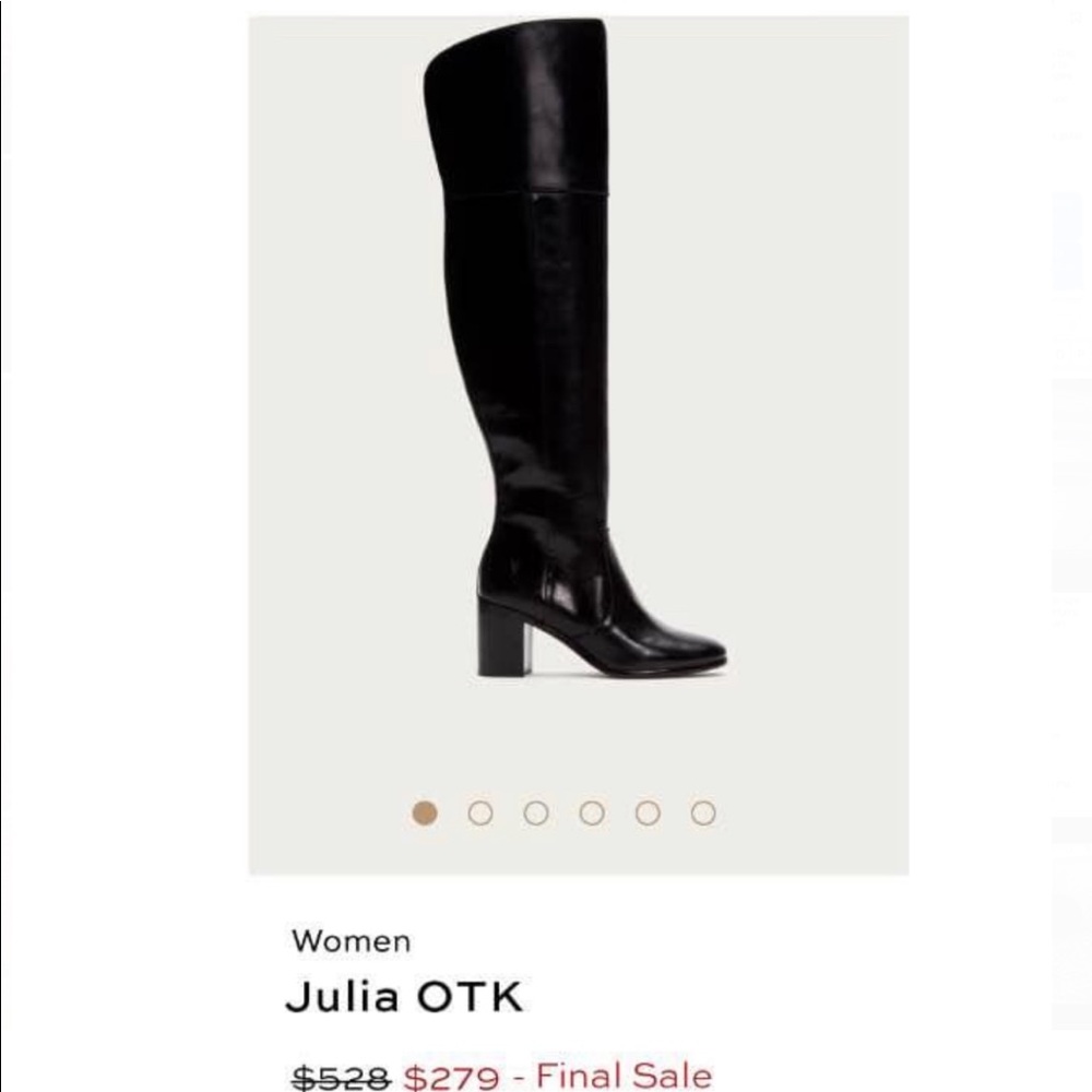 Frye Julia, leather over the knee boots, New